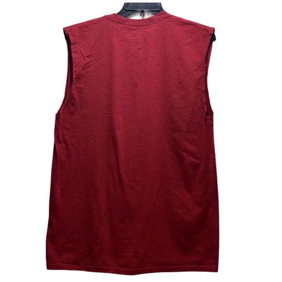 Men Burgundy Tank Top Size L - Picture 2 of 4